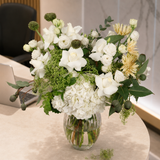 Zelda (8 Roses, 6 Gerberas) - Vase Arrangement