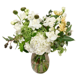 Zelda (8 Roses, 6 Gerberas) - Vase Arrangement