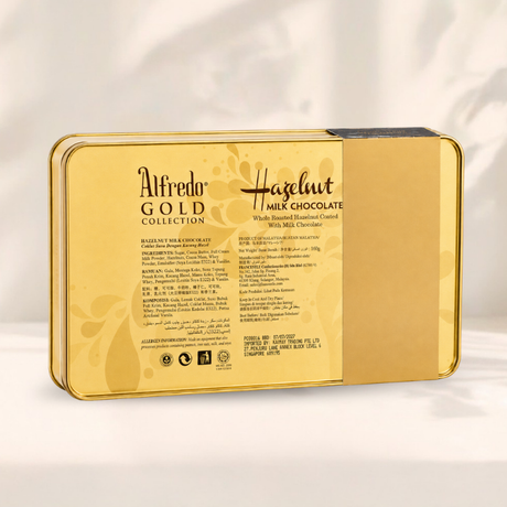 Alfredo Hazelnut Milk Chocolate Tin (160g)