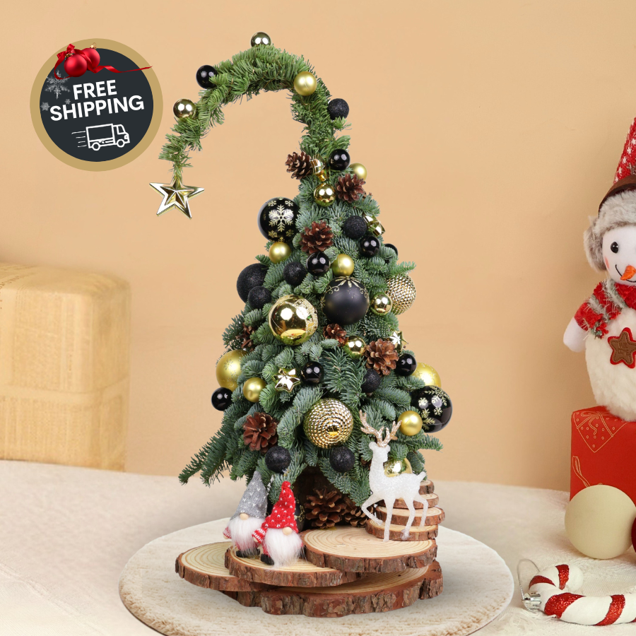 Midnight Glimmer - Fresh Mini Christmas Tree