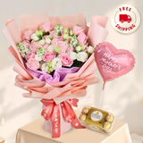 Mira (Roses, Eustoma, Mattiola) - Mother's Day Bouquet