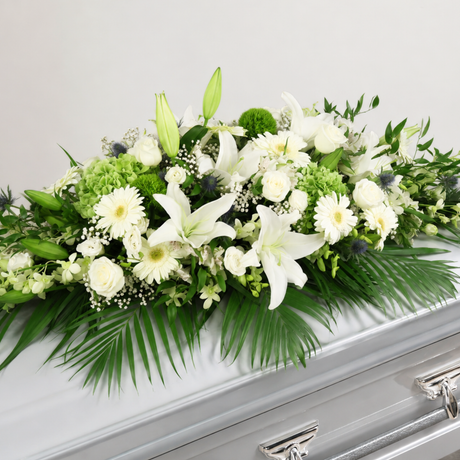 Timeless Tribute (Lily, Hydrangea, Roses) -  Condolences Table Arrangement