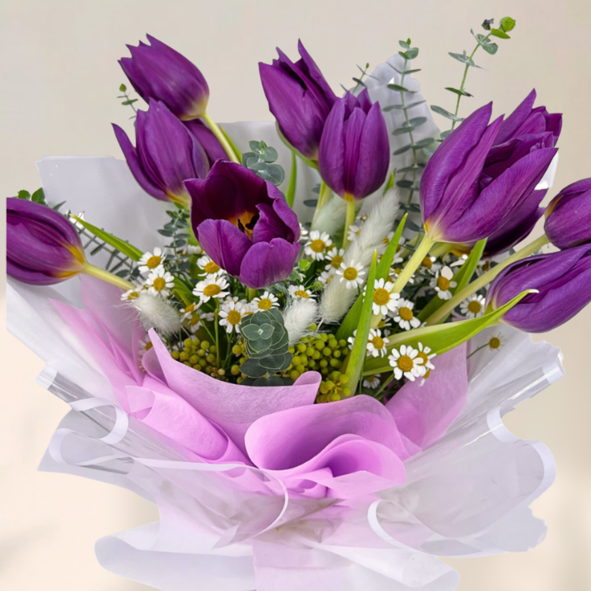 Paisley (10 Tulip) - Mother's Day Bouquet