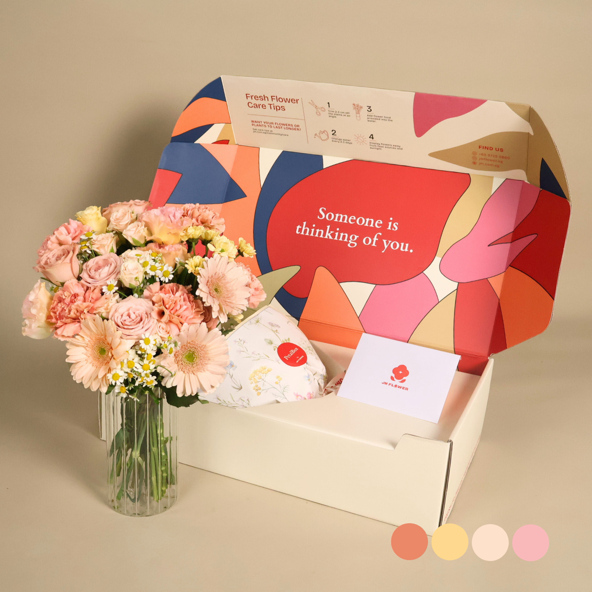 Peach Paradise - PetalBox Signature Bouquet