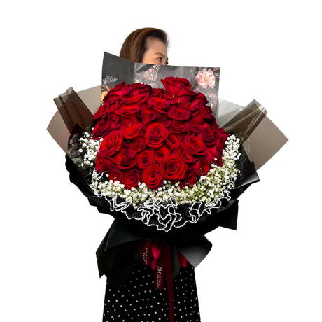 Faye (50 Premium Ecuador Roses) - Valentine's Day