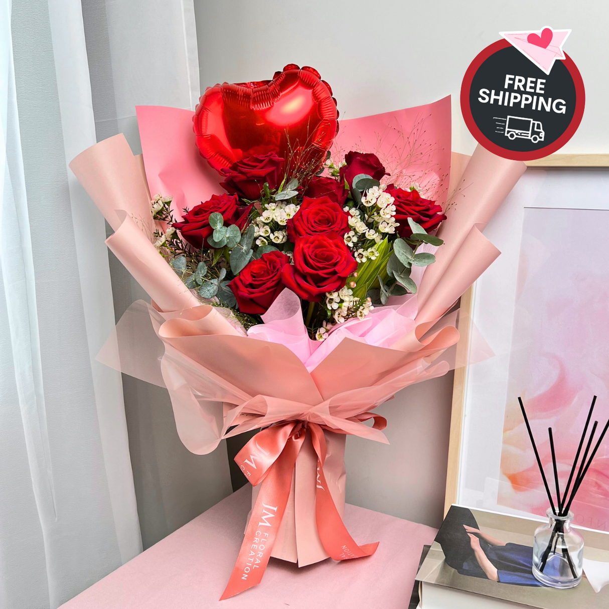 Heartfelt Delight  (9 Roses) - Valentine's Day