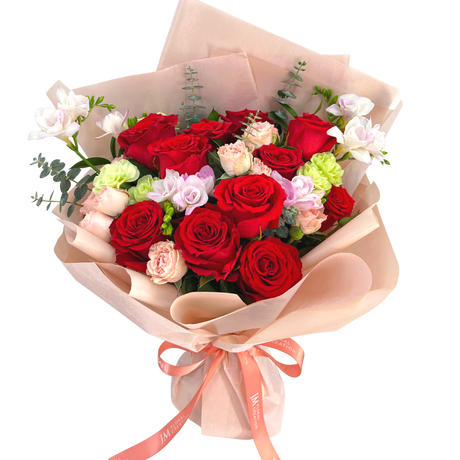 thea Red Roses Flower Bouquet Singapore