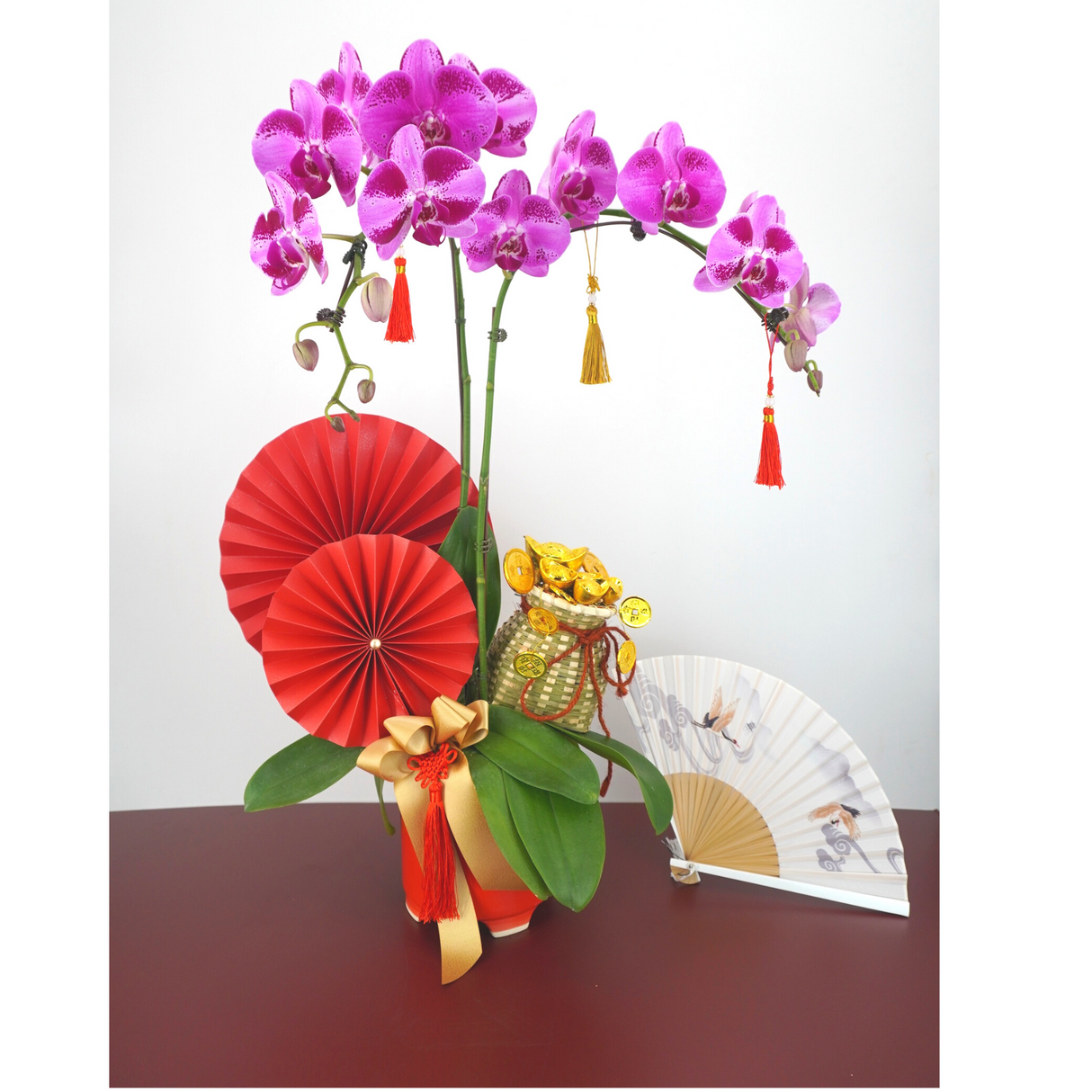 twin-happiness Chinese New Year Flower Arrangement Singapore